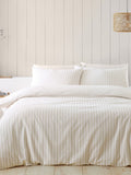 Catherine Lansfield brushed cotton stripe duvet cover set - British product