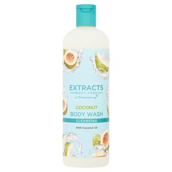 Superdrug Extracts coconut body wash 500ml (British brand)