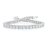 Costco diamond tennis bracelet 8ctw white gold - British product