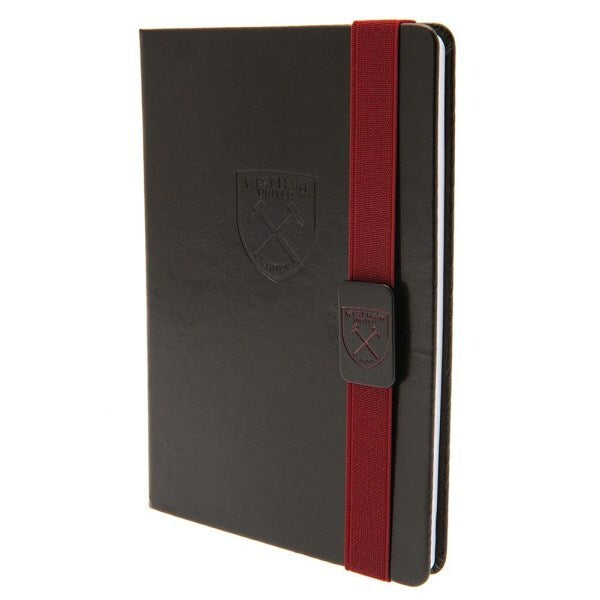 West Ham United FC Premium Banded Faux Leather Notebook GOODS Superdrug