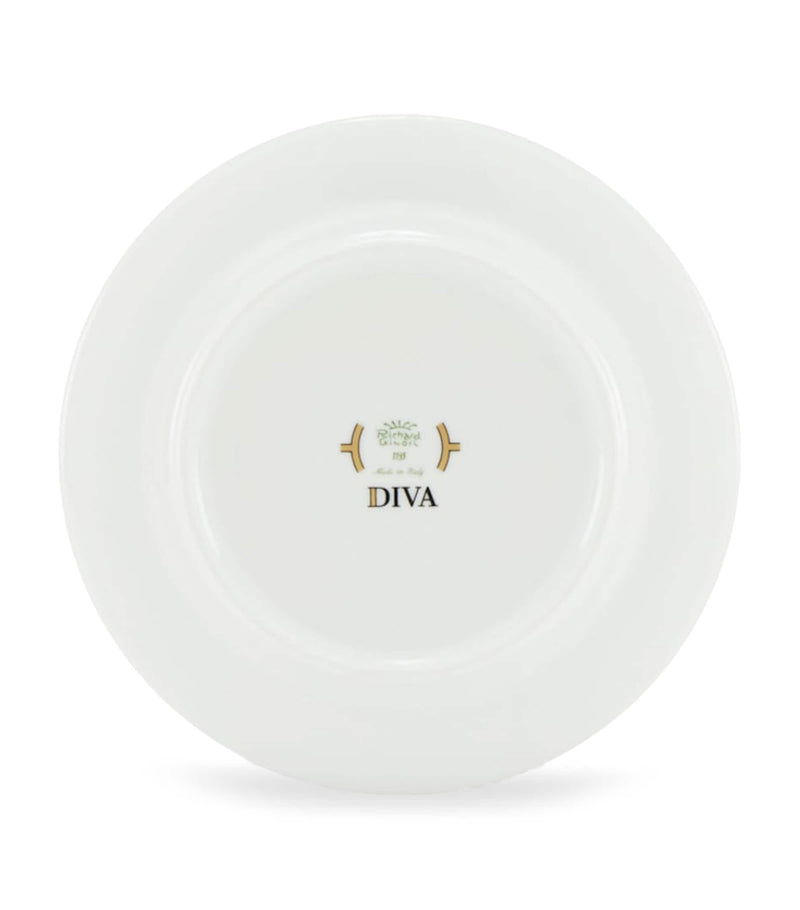 GINORI 1735 Porcelain Teacup and Saucer Set of 2, UK version