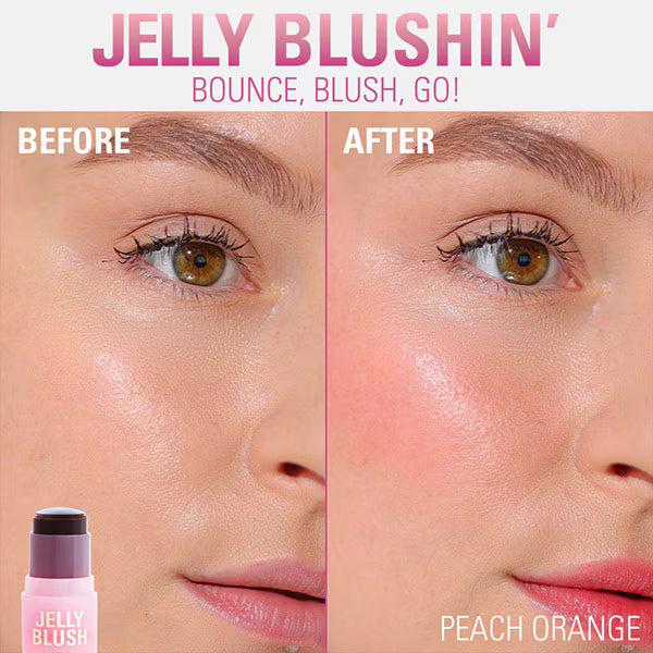 Revolution Jelly Blush Stick Peach Orange, imported from the UK