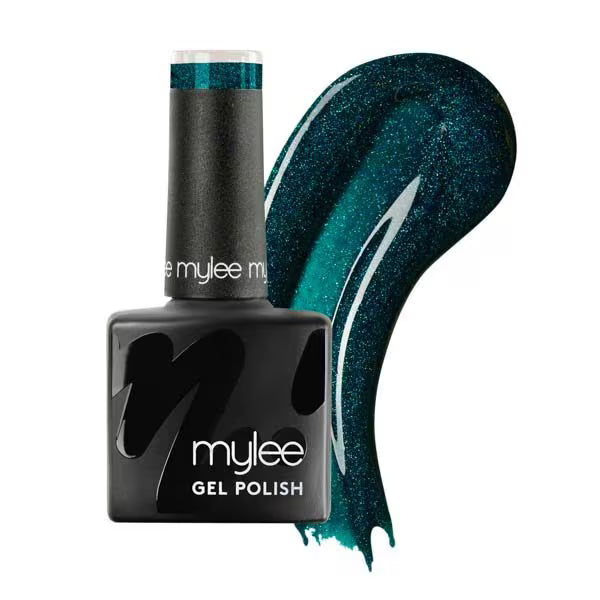 Mylee Gel Polish Bauble Turquoise Glitter 8ml, imported from the UK