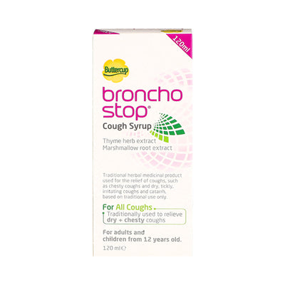 Bronchostop Cough Syrup Raspberry Flavour 125ml
