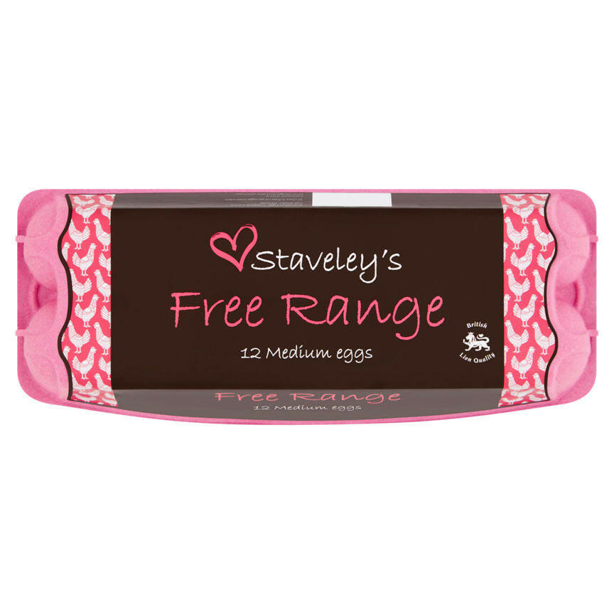 Staveley 12 Medium Free Range Eggs GOODS ASDA