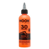 Moon Glow neon fabric paint Intense Orange 125ml, imported from the UK
