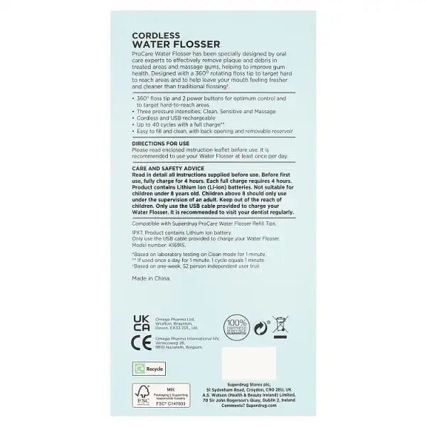 Superdrug ProCare Water Flosser