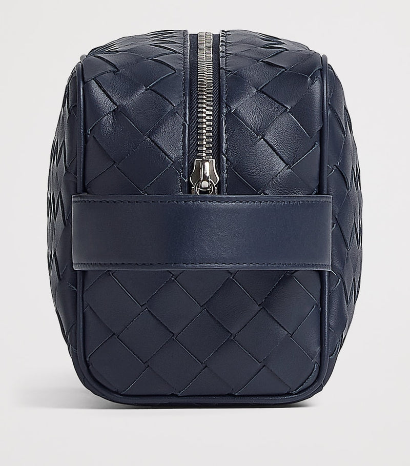 Bottega Veneta leather Intrecciato weave wash bag 13x26x10cm - British product