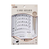Kiss Lash Atelier Individual False Eyelashes Natural Clear Band 30 Pack