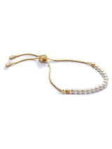 Ivory & Co Gold Carlisle Pearl Dainty Toggle Bracelet One Size