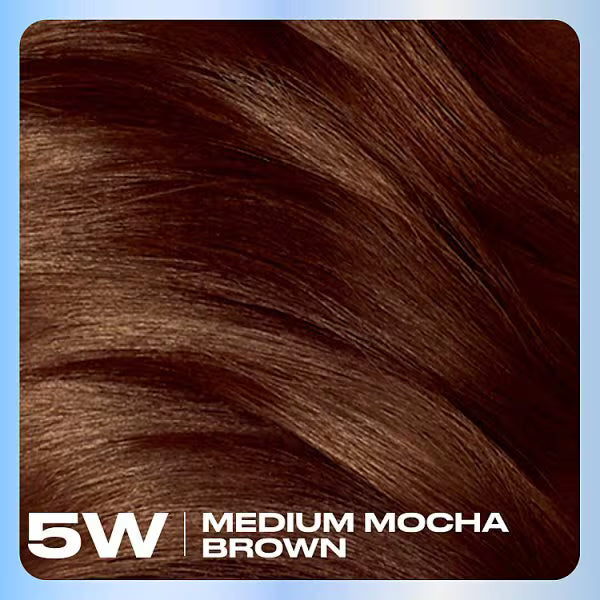Clairol Nice N Easy permanent hair dye 5W Medium Mocha Brown - British product