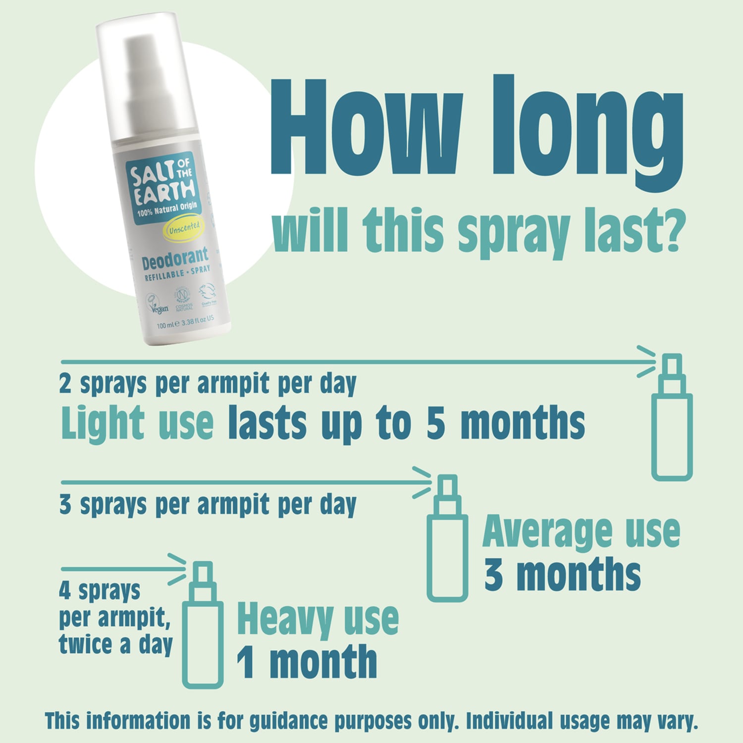 Salt of the Earth Vetiver & Citrus Deodorant Refillable Spray 100ml - 998828