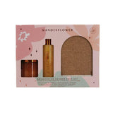 Wanderflower Brightening Body Summer Prep Gift Set 3-Piece Skincare Trio Eucalyptus & Verbena