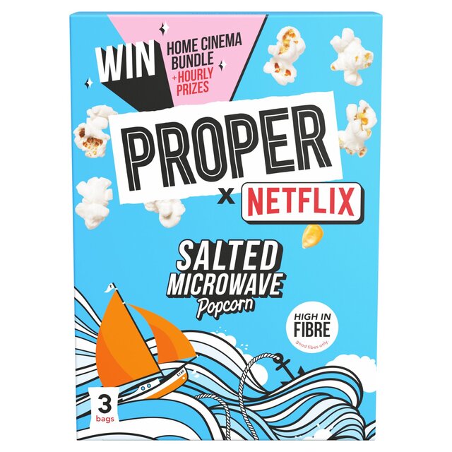 Propercorn Salted Microwave Popcorn 3 x 70g - McGrocer