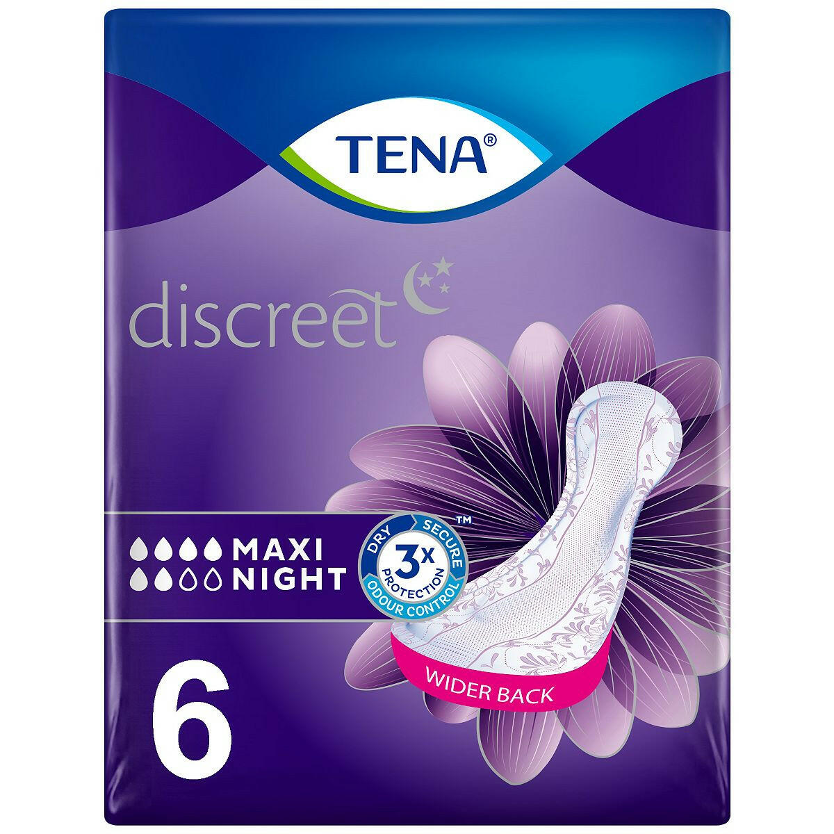 TENA Lady Maxi Night Incontinence Pads - 6 pack GOODS Boots