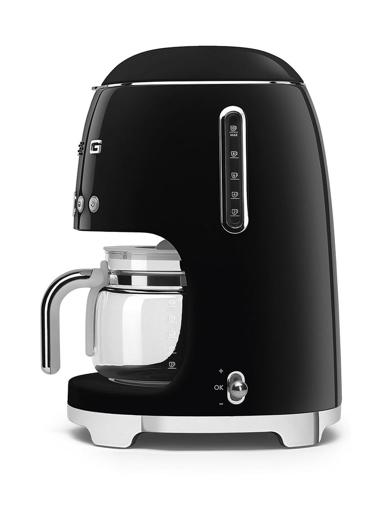 Smeg black drip coffee machine (British brand)