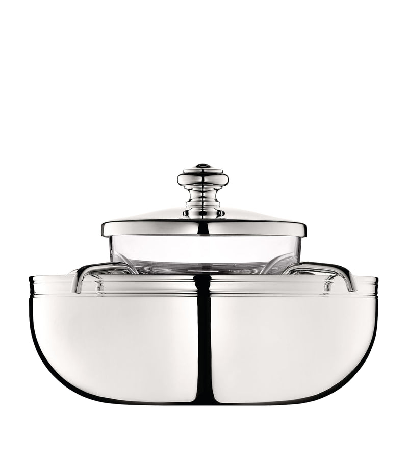 Christofle Albi two-piece caviar set - British product