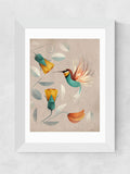 East End Prints Brown Hummingbird Print by Dieter Braun