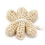 Sisal Flower Shape Body Exfoliator Natural Fibre