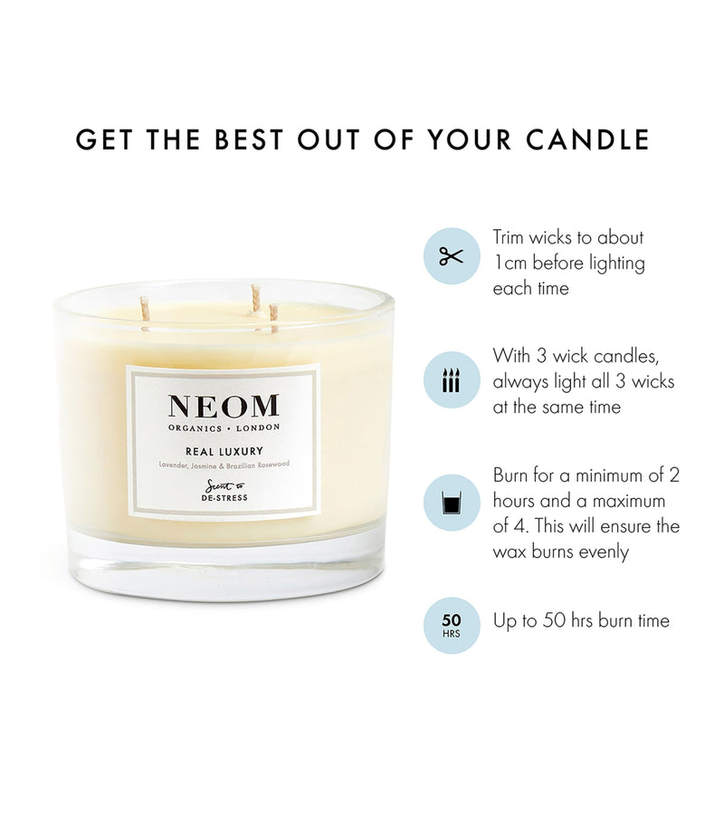 NEOM Real Luxury 3-Wick Candle (420g)