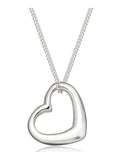 Beaverbrooks sterling silver 9ct heart pendant - British product