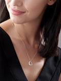 Beaverbrooks sterling silver 9ct heart pendant - British product