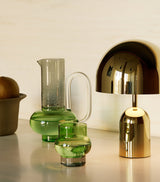 Portable Bell Table Lamp with Dimmable LED Bulb and Weighted Stand, Approx. 28cm Height