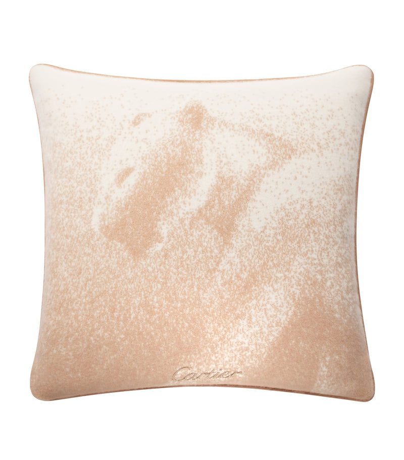 Cartier Panthère Cashmere Cushion 50cm x 50cm - British product