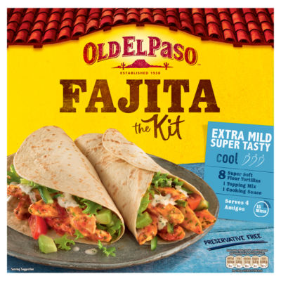 Old El Paso Fajita Kit Extra Mild Meal Kit 476g