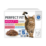 Perfect Fit mixed cat food pouches 12 x 85g, imported from the UK