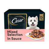 Cesar Deliciously Fresh Dog Food Pouches Mixed Selection Sauce 12x100g