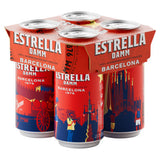 Estrella Damm lager beer 440ml - British product