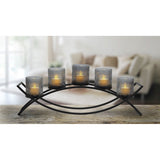 Mikasa candle holder centrepiece with 5 glass cups, imported from the UK
