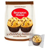 Brompton House Choc Chip Muffins with Milk Chocolate 6 x 25g (150g)