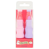 Fantasy Milk Bottle Lip Balm Duo Pink And Purple Colours