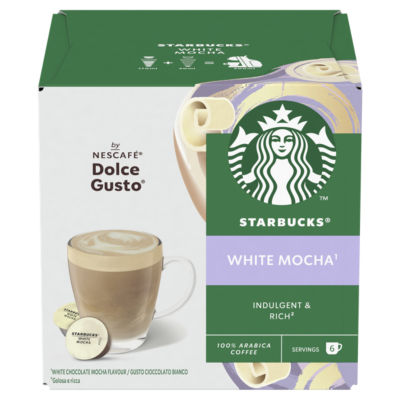Starbucks White Mocha coffee pods 123g (British brand)