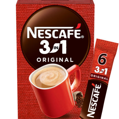 Nescafé 3in1 Original instant coffee sachets 96g, imported from the UK