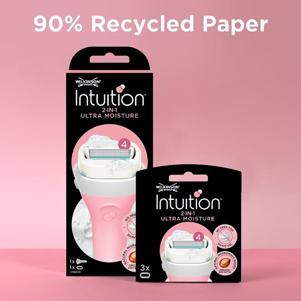 Wilkinson Sword Intuition 2in1 moisture refill blades 3 pack, UK version