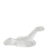 Lalique Crystal Snake Sculpture