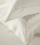 Frette basketweave embroidered super king flat sheet set 270cm x 230cm - British product
