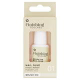 Superdrug Finishing Touches Brush On Pink Nail Glue Adhesive