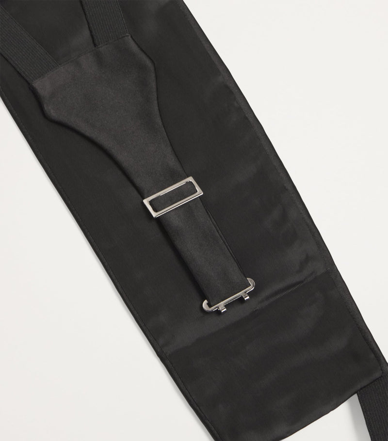 Giorgio Armani silk cummerbund formal accessory, UK version