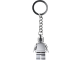 LEGO Silver Minifigure Keychain 9cm Long