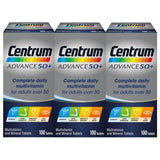 Centrum Advance 50+ Multivitamin Supplement 3 x 100 Count