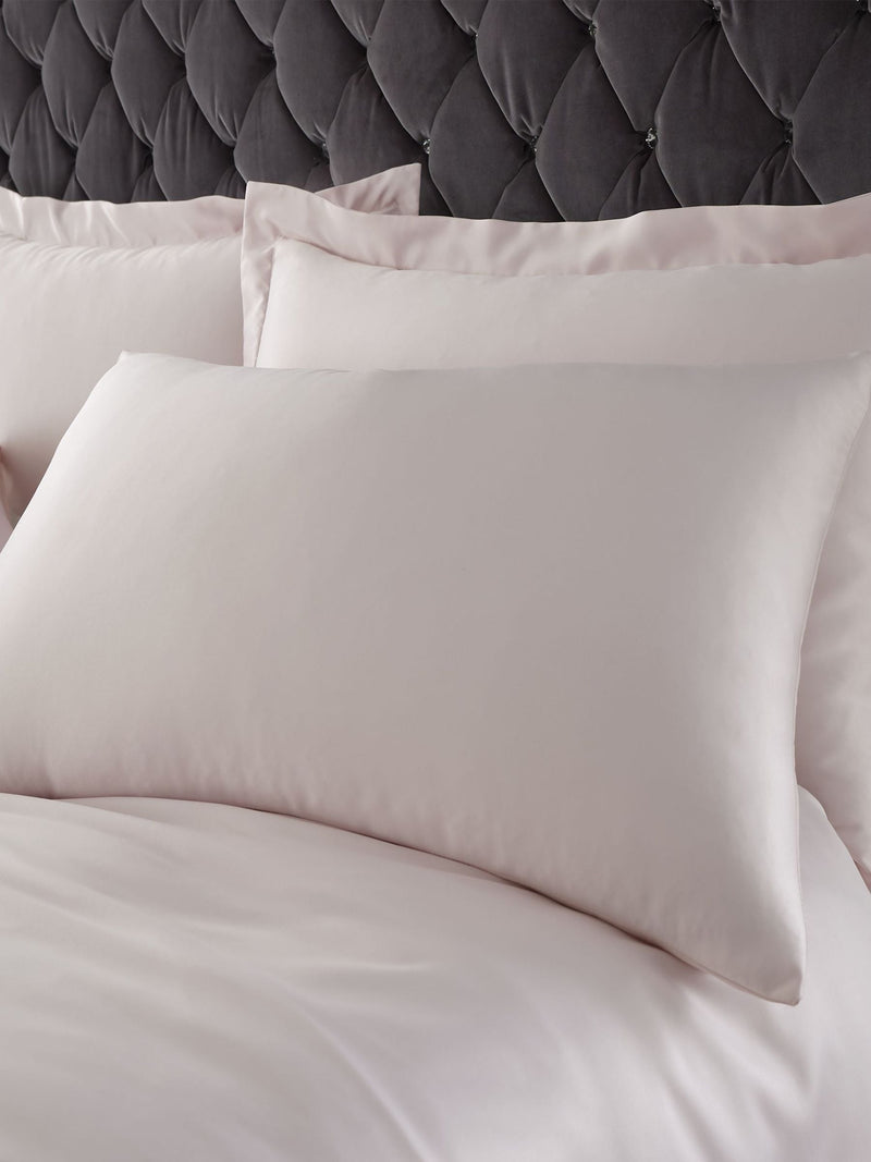 Catherine Lansfield Blush Pink Satin Duvet Cover Set - British product