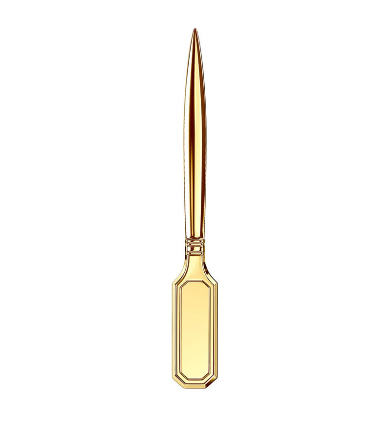 Gold-Plated Letter Opener with Copper and Nickel Finish for Home Office