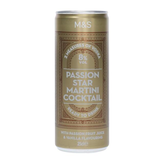M&S Passion Star Martini Cocktail 250ml - McGrocer
