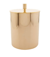Zodiac Cylinder Gold-Plated Bathroom Bin