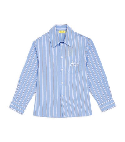 Off-White Kids Cotton Stripe Arrows Shirt (4-12+ Years)