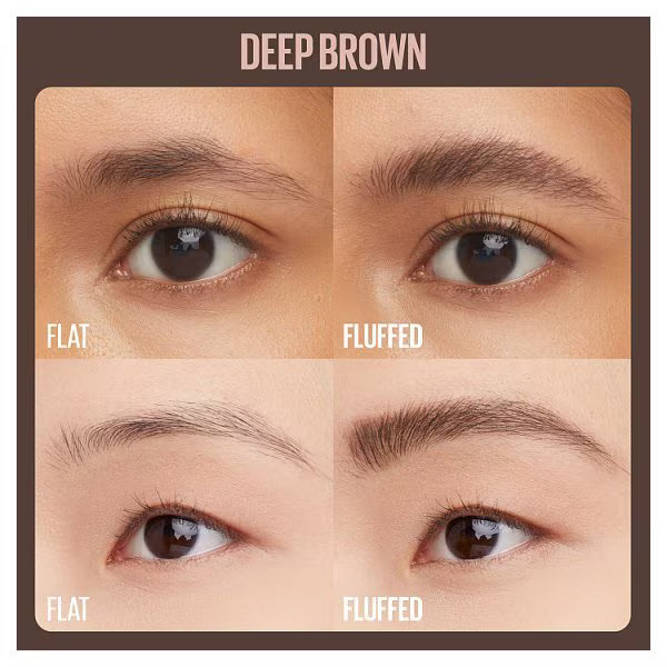 Maybelline Super Fluff Brow Mousse 260 Deep Brown, imported from the UK